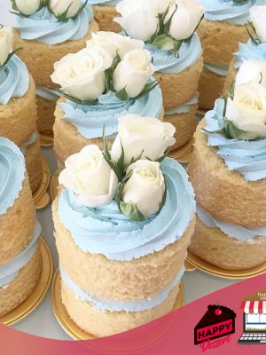 Mini Naked Cake De Vainilla Con Flores