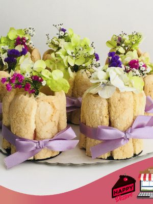 Mini Charlotte Con Flores