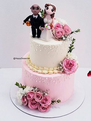 Pastel de boda Romance y deporte
