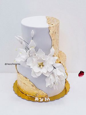 Pastel de Boda Gold