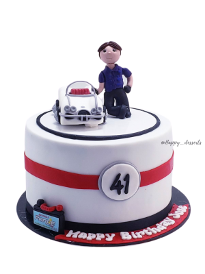 Pastel Auto Veloz Vintage