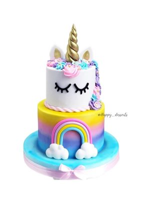 Pastel Unicornio Arcoíris