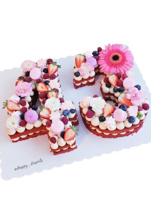 Number Cake 43 Red Velvet