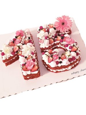 Number Cake Red Velvet - 15 años