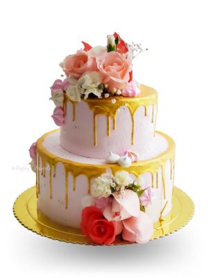 Naked Cake Con Flores Naturales
