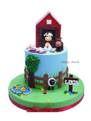 Pastel Granja de Lucas