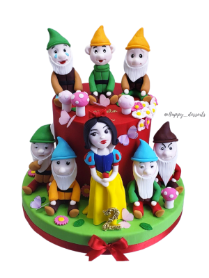 Torta de Blanca Nieves y los 7 Enanitos