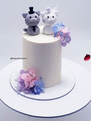 Pastel de Boda Gatitos