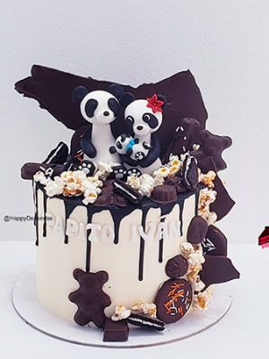 Pastel Osito Panda  Chocolate