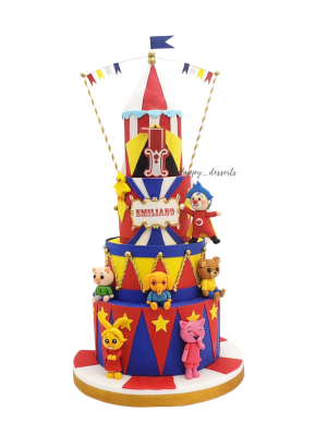 Pastel Circo de Plim Plim