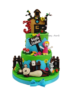 Pastel Masha y El Oso