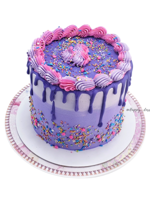 Pastel Con Degradado Lila