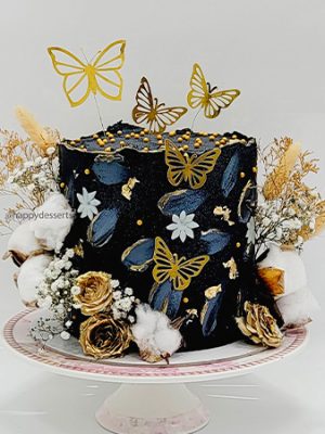 Pastel Black and Gold