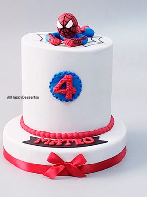 Pastel Hombre Araña - Spider-Man Mateo 4
