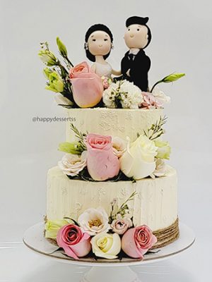 Pastel Boda Con Muñequitos