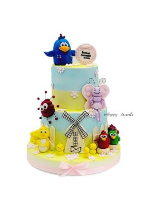 Pastel Gallina Pintadita - 2 Pisos