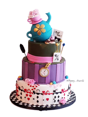 Pastel Alicia En El Pais De Las Maravillas