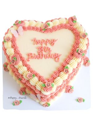 Pastel Corazón - Happy Birthday