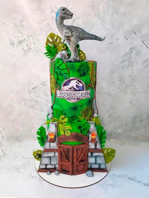 Pastel Dinosaurio /  Torta Jurassic Park - 2 Pisos