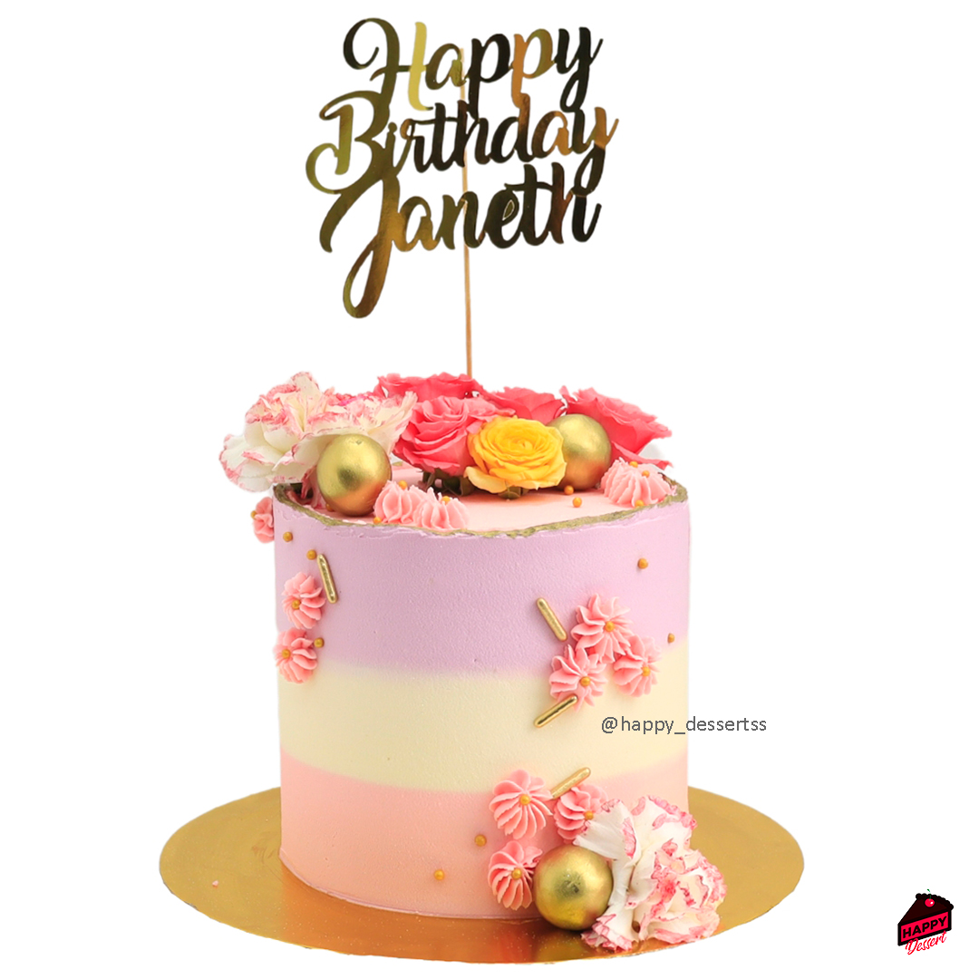 Pastel Happy Birthday -tricolor - HAPPY DESSERT Pastel Happy Birthday ...
