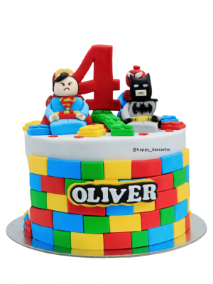 Pastel Superman, Batman, Spiderman, Iron Man - Lego