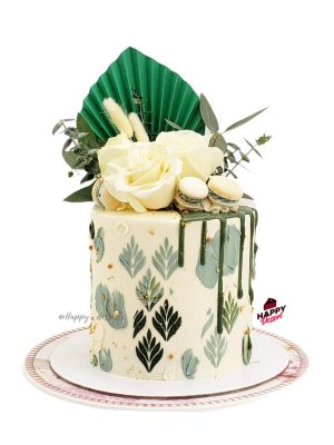 Pastel Verde & Blanco