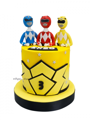 Pastel de Power Rangers