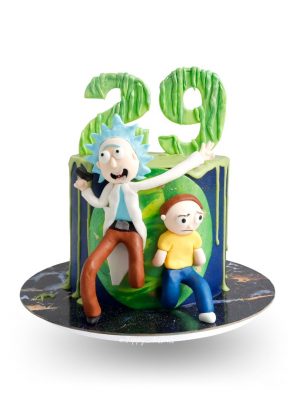 Pastel de Rick y Morty