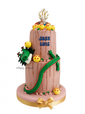 Pastel de Goku y Dragon