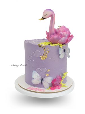 Pastel Cisne Rosado