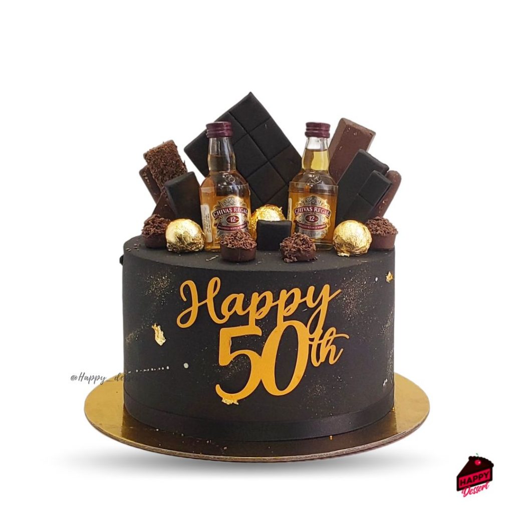 Pastel Chivas Regal - Happy 50 años - HAPPY DESSERT