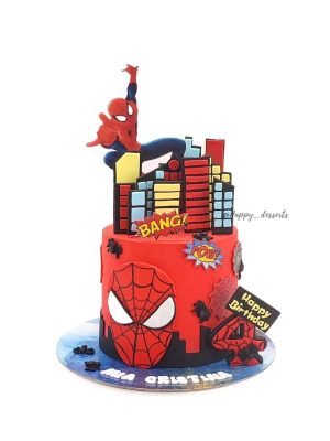 Pastel Spiderman - Mía