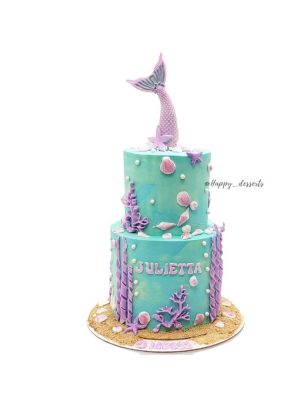 Pastel de sirena - 2 pisos