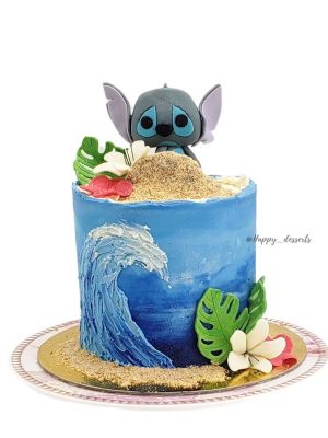 Pastel de Stitch & Beach