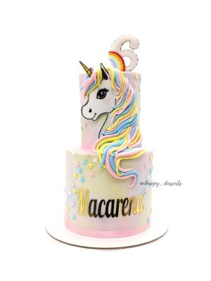 Pastel de unicornio - 2 pisos