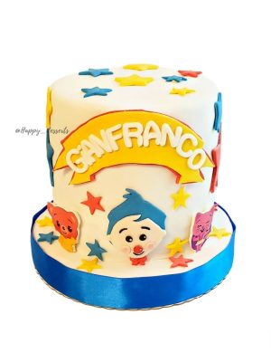 Pastel Payasito Plim Plim con Estrellitas