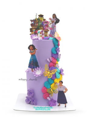 Pastel Encanto Con Rosetones