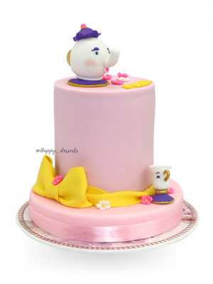 Pastel Sra. Potts & Chip