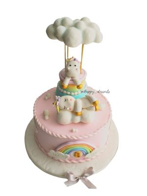 Pastel Unicornio & Nubes