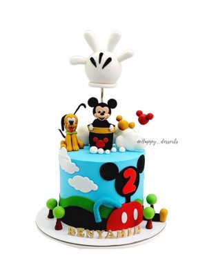 Pastel Mickey Mouse y Pluto