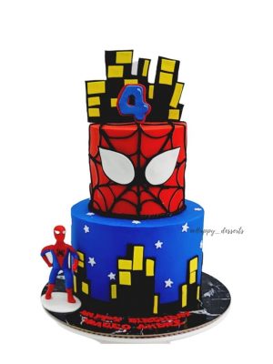 Pastel de Spiderman - 2 pisos