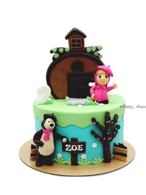 Pastel Masha y El Oso