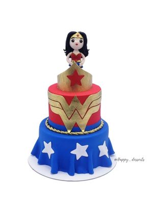 Pastel de La Mujer Increíble  - 2 pisos