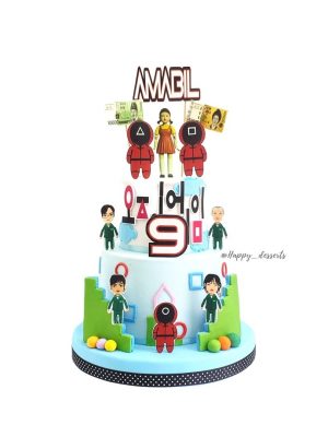 Pastel del Juego del Calamar