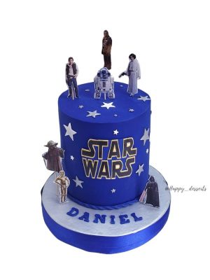 Star Wars Blue Cake