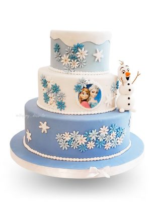 Pastel Frozen - Ana, Elsa & Olaf