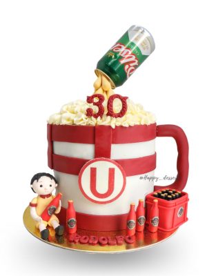 Pastel Vaso Chelero - Universitario de Deportes
