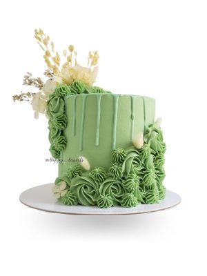 Green Buttercream Cake