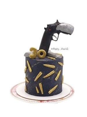 Pastel Balas - Pistola