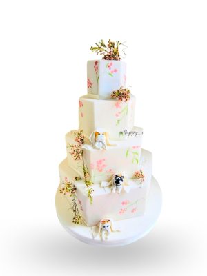 Torta de Matrimonio con Gatitos